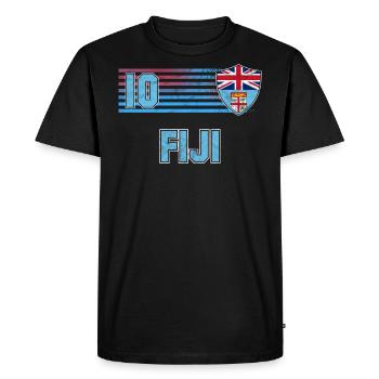 Fiji - Men's Premium Organic T-Shirt - black - Front - Nico (187cm)