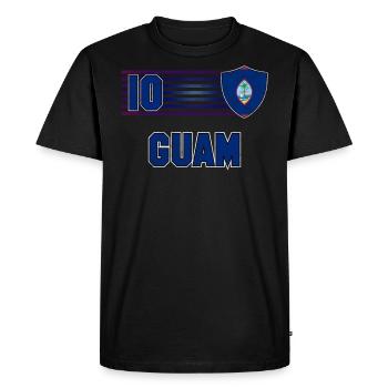 Guam - Men's Premium Organic T-Shirt - black - Front - Nico (187cm)