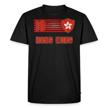 Hong Kong - Men's Premium Organic T-Shirt - black - Front - Nico (187cm)