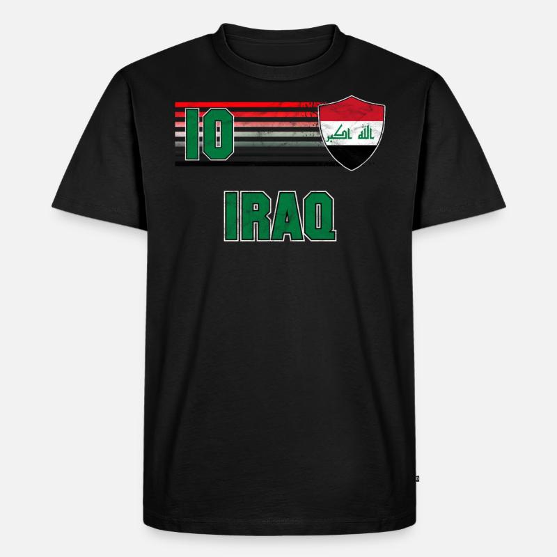 Irak - Männer Premium Bio T-Shirt - Schwarz