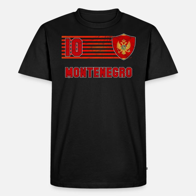 Montenegro - Männer Premium Bio T-Shirt - Schwarz