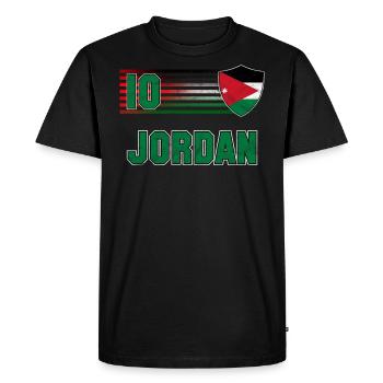 Jordanie - T-shirt Premium bio Homme - noir - Devant - Nico (187cm)