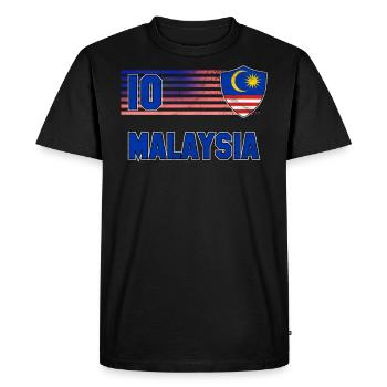 Malaisie - T-shirt Premium bio Homme - noir - Devant - Nico (187cm)