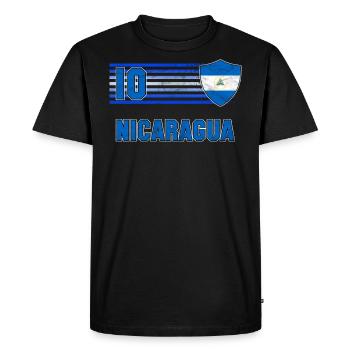 Nicaragua - Men's Premium Organic T-Shirt - black - Front - Nico (187cm)