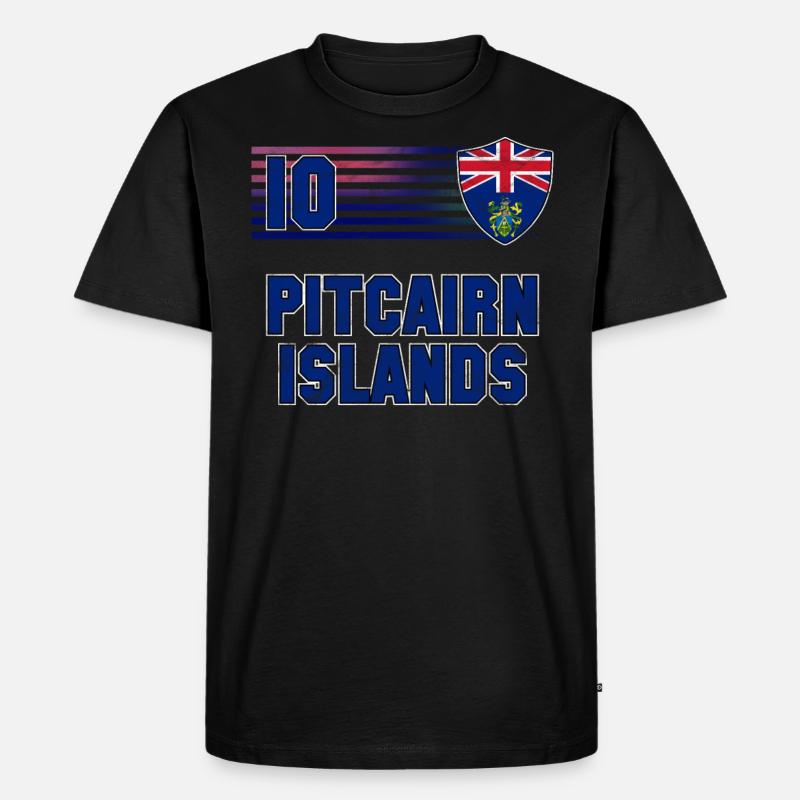 Pitcairninseln - Männer Premium Bio T-Shirt - Schwarz