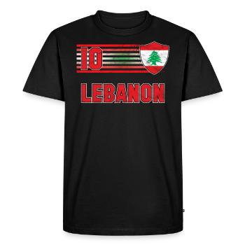 Lebanon - Men's Premium Organic T-Shirt - black - Front - Nico (187cm)