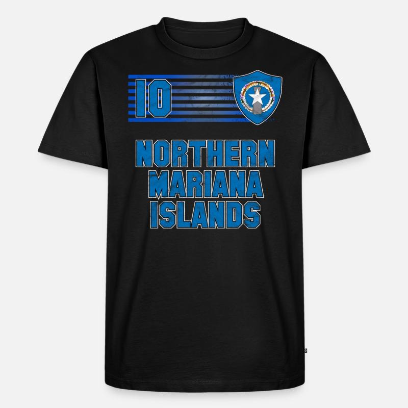 Nördliche Marianen - Männer Premium Bio T-Shirt - Schwarz