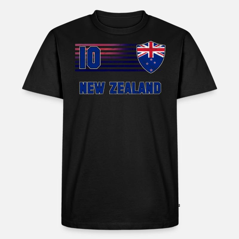 Neuseeland - Männer Premium Bio T-Shirt - Schwarz