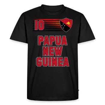 Papouasie-Nouvelle-Guinée - T-shirt Premium bio Homme - noir - Devant - Nico (187cm)