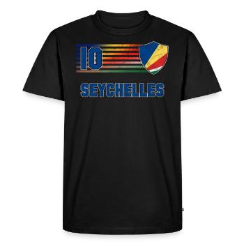 Seychelles - T-shirt Premium bio Homme - noir - Devant - Nico (187cm)