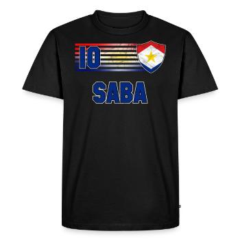 Saba - T-shirt Premium bio Homme - noir - Devant - Nico (187cm)