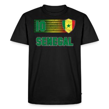 Sénégal - T-shirt Premium bio Homme - noir - Devant - Nico (187cm)