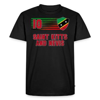 Saint Kitts et Nevis - T-shirt Premium bio Homme - noir - Devant - Nico (187cm)