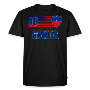 Samoa - Men's Premium Organic T-Shirt - black - Front - Nico (187cm)