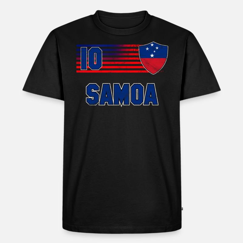 Samoa - Männer Premium Bio T-Shirt - Schwarz