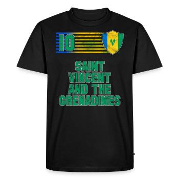 Saint Vincent et les Grenadines - T-shirt Premium bio Homme - noir - Devant - Nico (187cm)