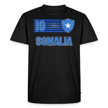 Somalie - T-shirt Premium bio Homme - noir - Devant - Nico (187cm)