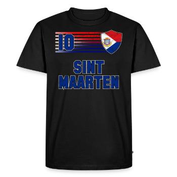 Sint Maarten - T-shirt Premium bio Homme - noir - Devant - Nico (187cm)