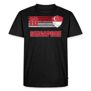Sindh - T-shirt Premium bio Homme - noir - Devant - Nico (187cm)