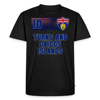 Turks and Caicos Islands - Men's Premium Organic T-Shirt - black - Front - Nico (187cm)