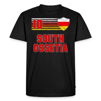 Ossétie du Sud - T-shirt Premium bio Homme - noir - Devant - Nico (187cm)