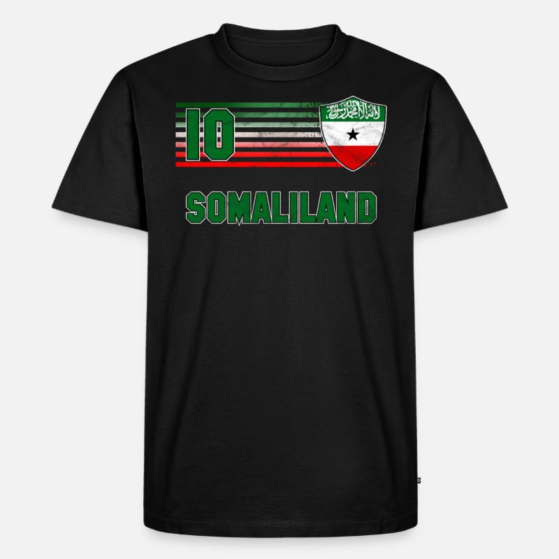 Somaliland - Männer Premium Bio T-Shirt - Schwarz