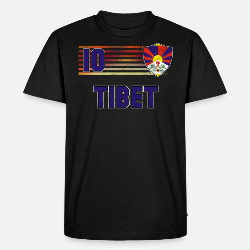 Tibet - Männer Premium Bio T-Shirt - Schwarz