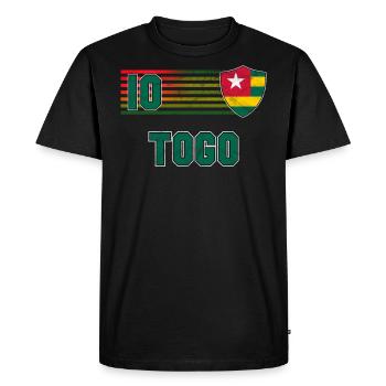 Togo - T-shirt Premium bio Homme - noir - Devant - Nico (187cm)