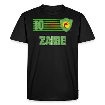 Zaire - Men's Premium Organic T-Shirt - black - Front - Nico (187cm)