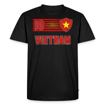 Vietnam - T-shirt Premium bio Homme - noir - Devant - Nico (187cm)