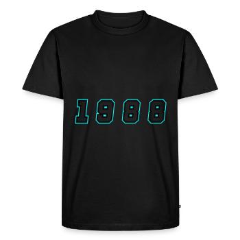 1988 Year Number - Men's Premium Organic T-Shirt - black - Front - Nico (187cm)