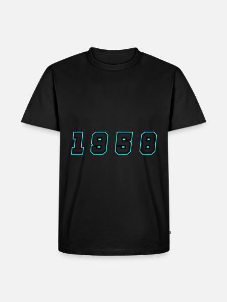 1958 Year Number - Men's Premium Organic T-Shirt - black