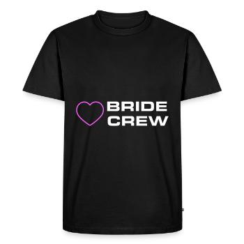 Bride Crew - Men's Premium Organic T-Shirt - black - Front - Nico (187cm)