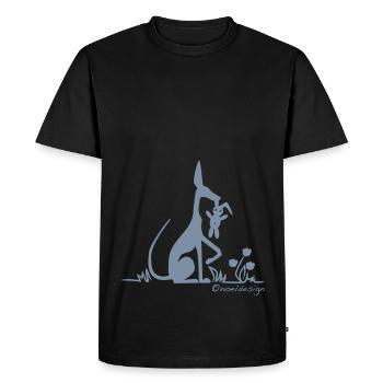 luonto - Men's Premium Organic T-Shirt - black - Front - Nico (187cm)
