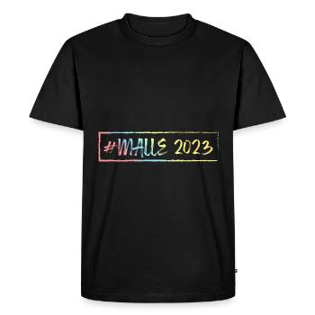 Malle 2023 - T-shirt Premium bio Homme - noir - Devant - Nico (187cm)