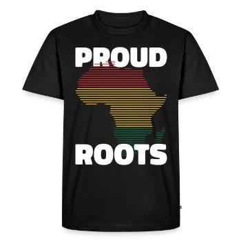 Mois de l’histoire des Noirs Racines africaines Geeschenk - T-shirt Premium bio Homme - noir - Devant - Nico (187cm)