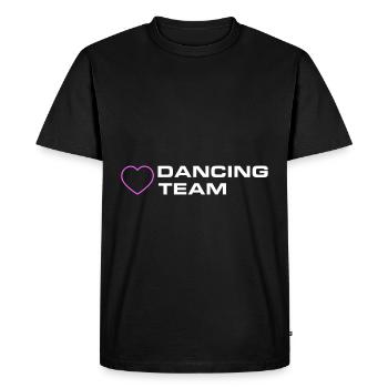Dancing Team Heart - Men's Premium Organic T-Shirt - black - Front - Nico (187cm)