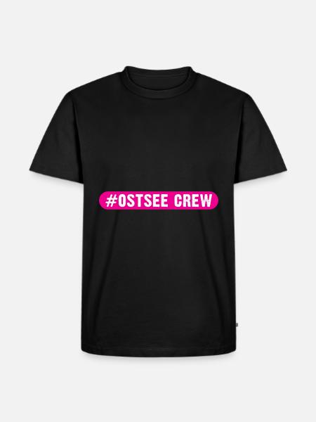 Ostsee Crew - Männer Premium Bio T-Shirt - Schwarz