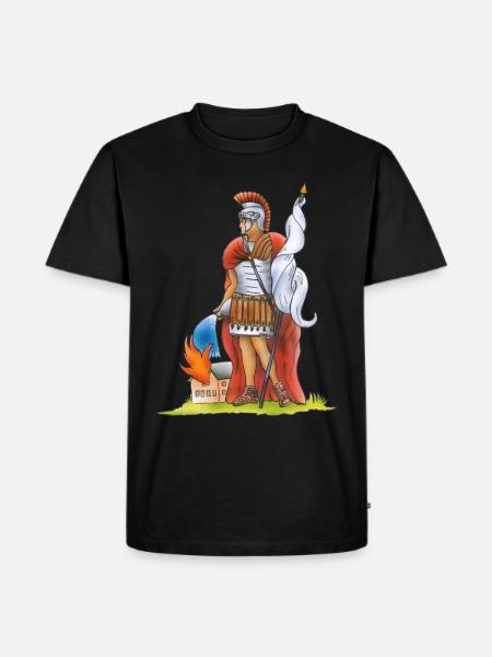 Florian - Männer Premium Bio T-Shirt - Schwarz