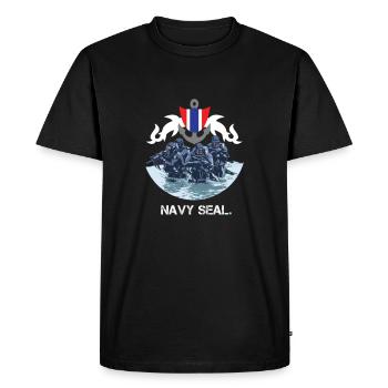 Navy Seal Rescue Diver - T-shirt Premium bio Homme - noir - Devant - Nico (187cm)