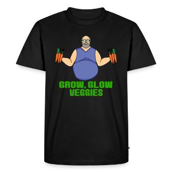 Gemüse Verkäufer - Männer Premium Bio T-Shirt - Schwarz - Vorne - Nico (187cm)