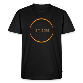 éclipse solaire - T-shirt Premium bio Homme - noir - Devant - Nico (187cm)