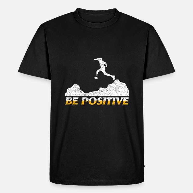 Läufer Prothese Bein - Männer Premium Bio T-Shirt - Schwarz