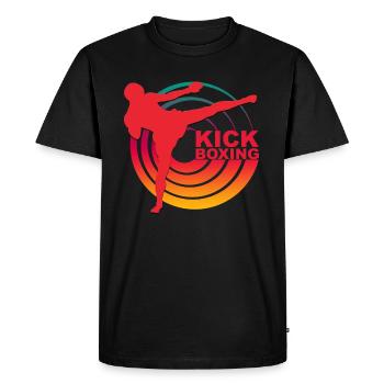 Kickboxing - Men's Premium Organic T-Shirt - black - Front - Nico (187cm)