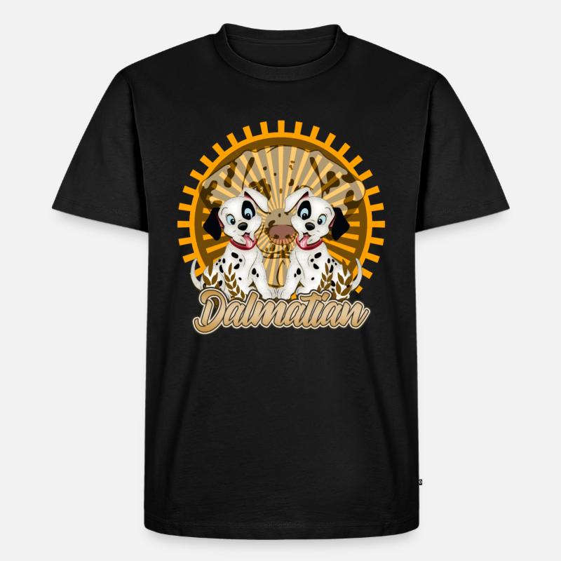 Dalmatiner - Männer Premium Bio T-Shirt - Schwarz