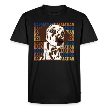 dalmatien - T-shirt Premium bio Homme - noir - Devant - Nico (187cm)