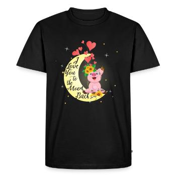 Dirty sow pig - Men's Premium Organic T-Shirt - black - Front - Nico (187cm)