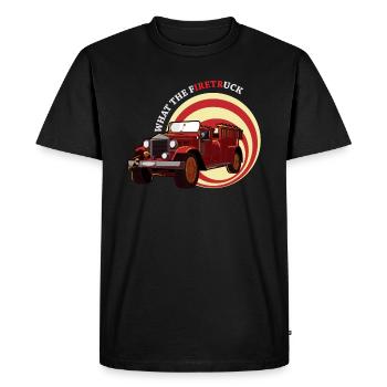 Fire Brigade Ambulance Profession Rarity Gift - Men's Premium Organic T-Shirt - black - Front - Nico (187cm)