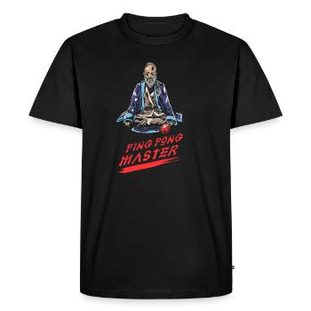 Ping Pong Maître Moine Moine Cadeau De Tennis De Table - T-shirt Premium bio Homme - noir - Devant - Nico (187cm)