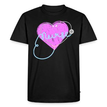 Nurse Life Nursing Clinical - Men's Premium Organic T-Shirt - black - Front - Nico (187cm)